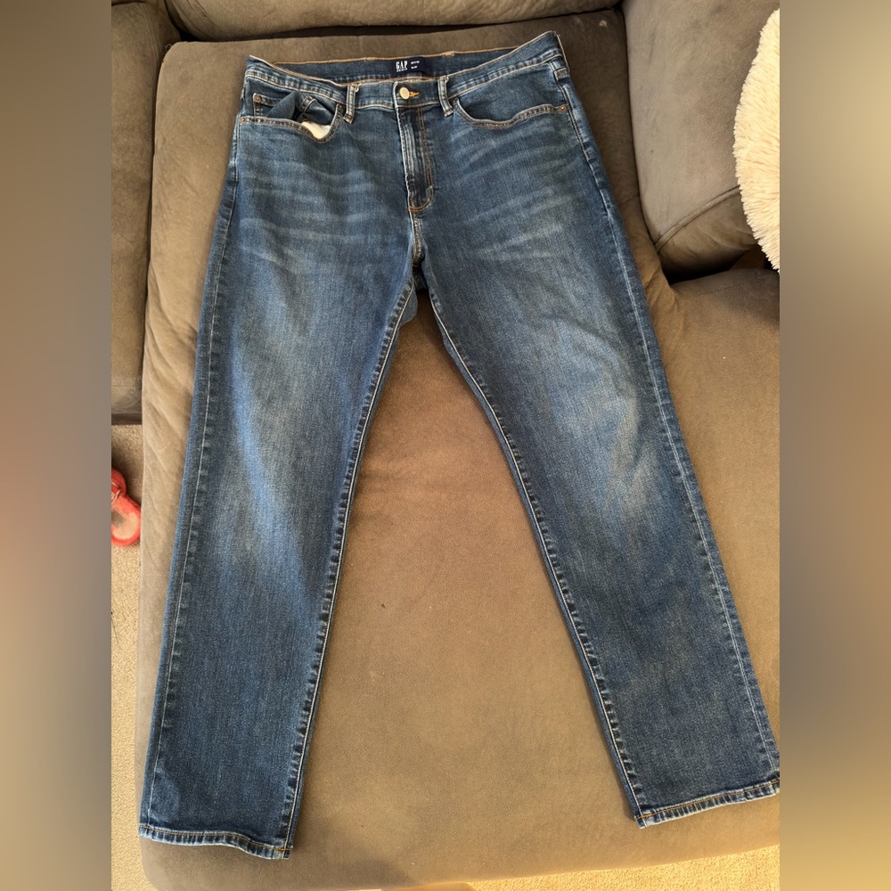 GAP Slim Fit Men’s Jeans 38x32 Dark Wash Stretch Denim